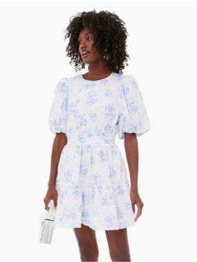 NWT Tuckernuck Hyacinth House Blue Chintz Terry Mini Dress XS